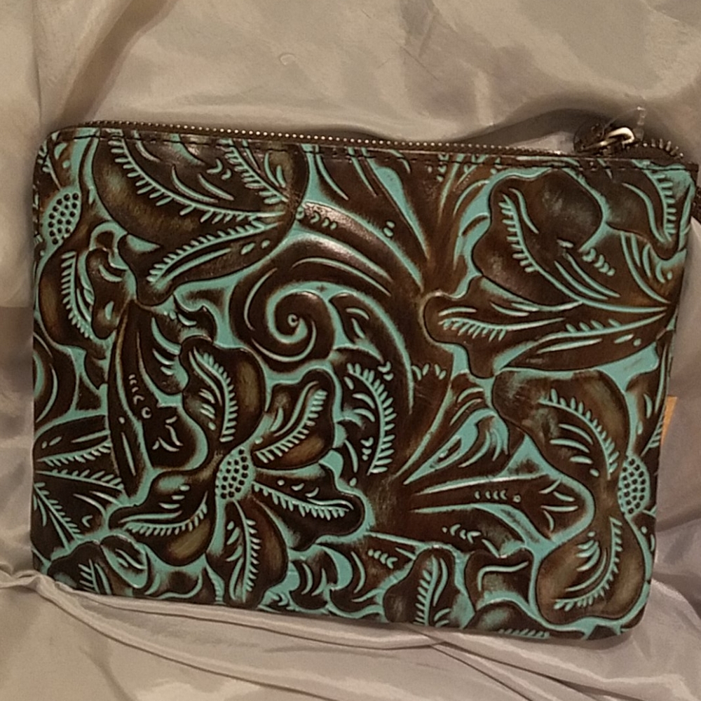 Patricia Nash Cassini tooled large floral NWT - Picture 2 of 4